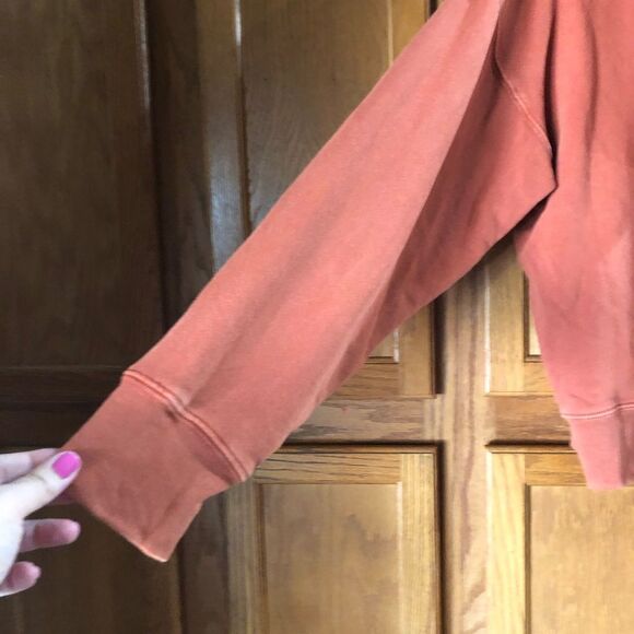 RE/DONE x Hanes Classic Hoodie Sweatshirt Oversized Orange Terracotta - S - Picture 9 of 13